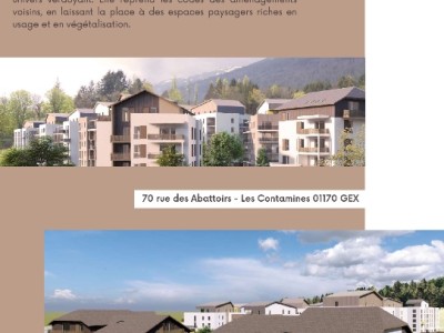 APARTMENT 4 ROOMS NEW FOR SALE - GEX - 77.45 m2 - 412000€